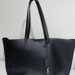 YSL Black Shopper Tote